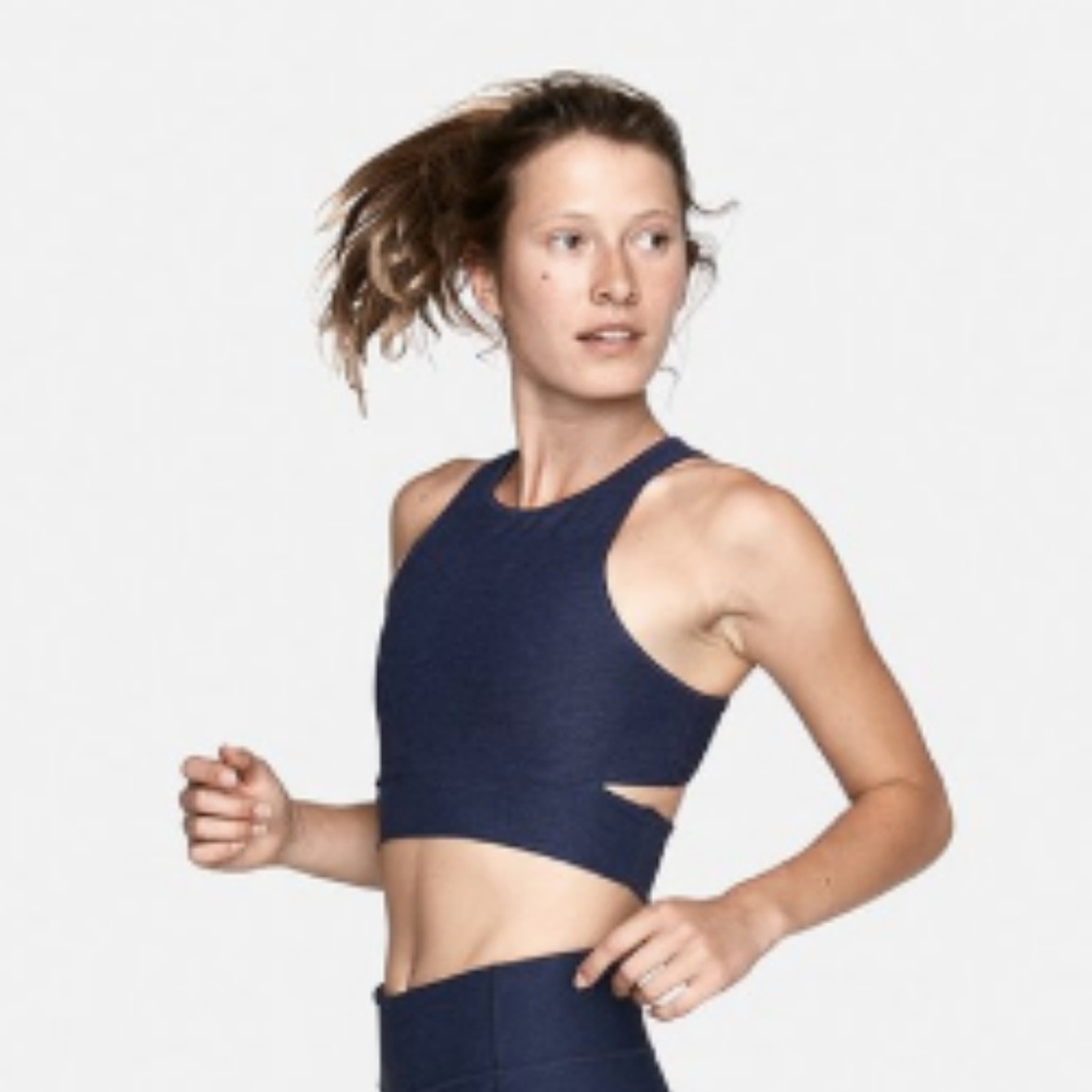 Outdoor Voices Slashback Crop Navy